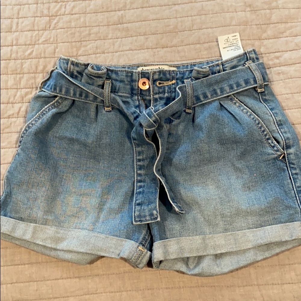 Abercrombie Kids MIDI Paperbag Denim Shorts